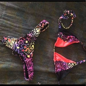 Lisa Frank inspired swimsuit